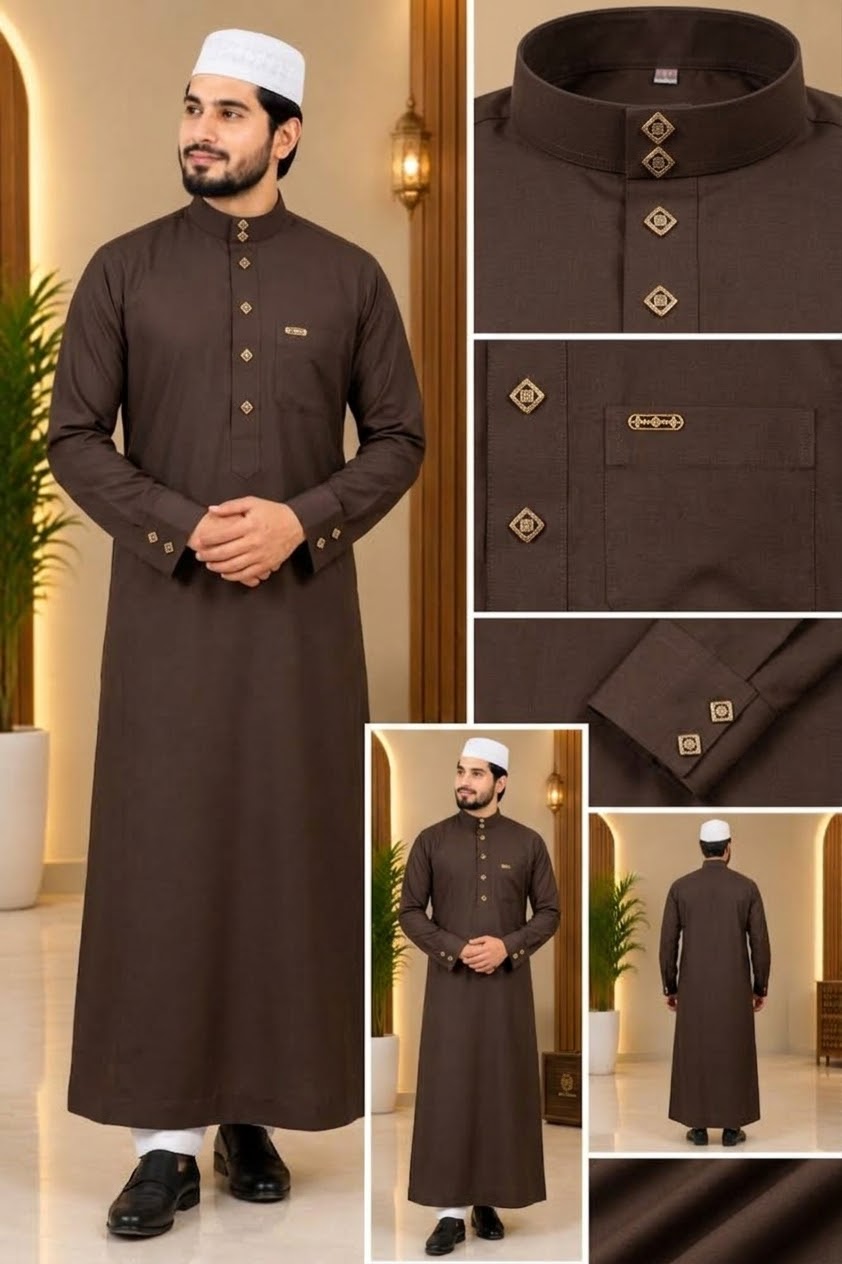 Arabian jubba coffee colour